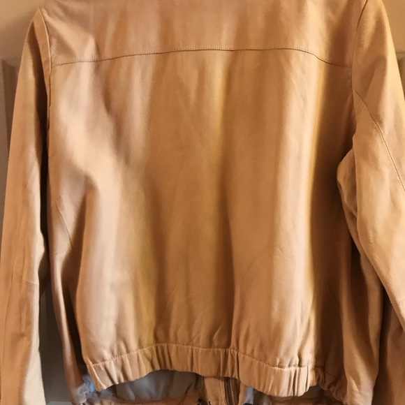 Gap Women’s Leather Bomber Jacket size XXL - Picture 2 of 4